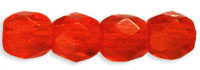 3MM Hyacinth Czech Glass Fire Polished Beads