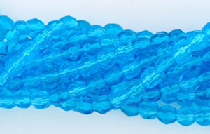 3MM Hurricane Glass Summer River Czech Glass Fire Polished Beads