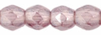 3MM Luster Medium Amethyst Czech Glass Fire Polished Beads