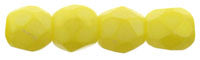 4MM Matte Luster Iris Custard Fire Polished Beads