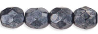 4MM Hematite Fire Polished Beads