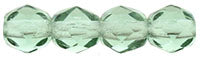 4MM Prairie Green Czech Glass Fire Polished Beads