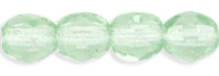 4MM Peridot Czech Glass Fire Polished Beads
