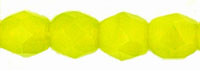 4MM Chartreuse Czech Glass Fire Polished Beads