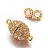 27x14mm Oval Gold Plate Magnetic Clasp