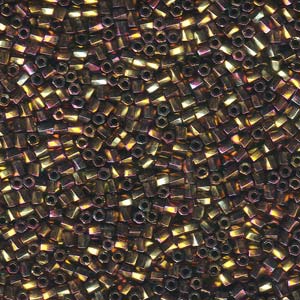 Miyuki 10/0 Twisted Hex Met Gold/Violet Iris