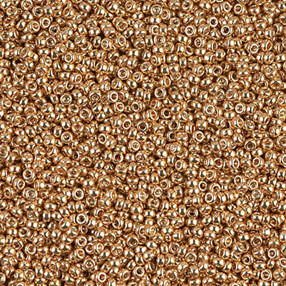 Galvanized Yellow Gold Miyuki Seed Beads 11/0