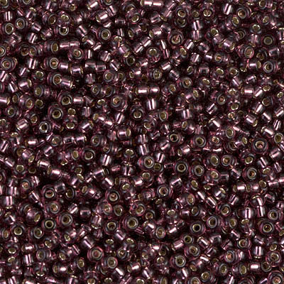 Silver-Lined Dark Amethyst Miyuki Seed Beads 11/0
