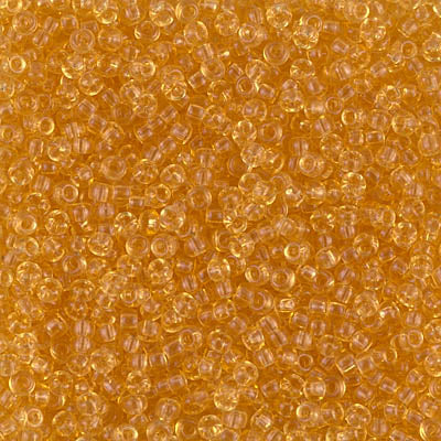 Transparent Light Topaz Miyuki Seed Beads 11/0