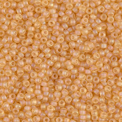Matte Tran Light Topaz AB Miyuki Seed Beads 11/0
