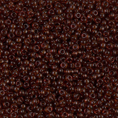 Transparent Dark Topaz Miyuki Seed Beads 11/0