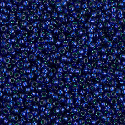 Metallic Emerald/Dark Sapphire Miyuki Seed Beads 11/0