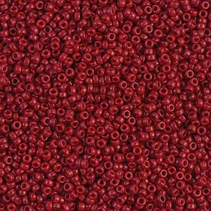 Dyed Opaque Maroon Miyuki Seed Beads 11/0
