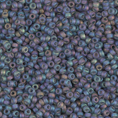 Matt Transparent Grey AB Miyuki Seed Beads 11/0