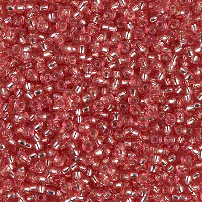 Silver-Lined Light Salmon Miyuki Seed Beads 11/0