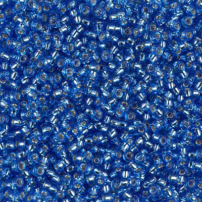 Silver-Lined Sapphire Miyuki Seed Beads 11/0