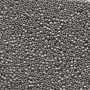 Matte Nickel Plated Miyuki Seed Beads 11/0