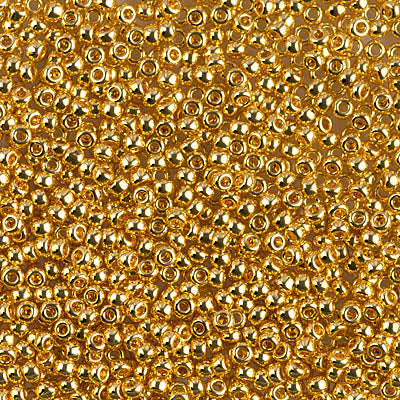 24Kt Gold Plated Miyuki Seed Beads 11/0