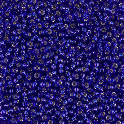 Silver Lined Cobalt Miyuki Seed Beads 11/0