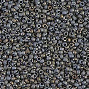 Matte Metallic Silver Grey Miyuki Seed Beads 11/0
