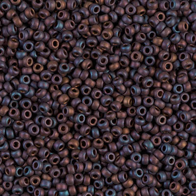 Metallic Dark Rasp Iris Miyuki Seed Beads 11/0