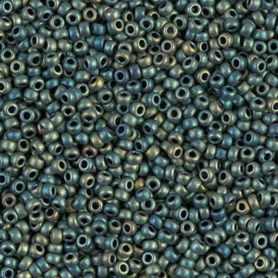 Matte Metallic Patina Iris Miyuki Seed Beads 11/0