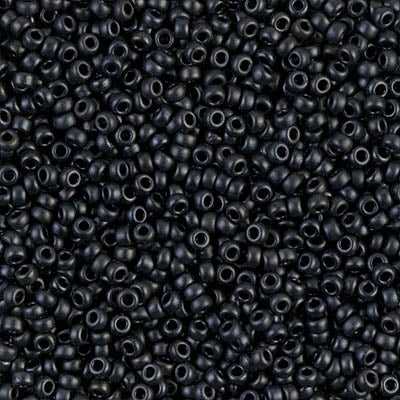 Matte Dark Grey Miyuki Seed Beads 11/0