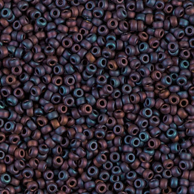 Matte Metallic Brown Miyuki Seed Beads 11/0