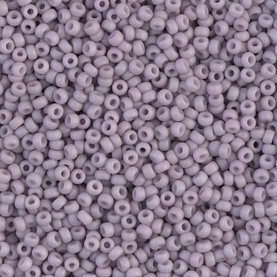 Fancy Frosted Mauve Miyuki Seed Beads 11/0