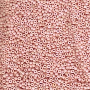 Matte Opaque Light Tea Rose Miyuki Seed Beads 11/0