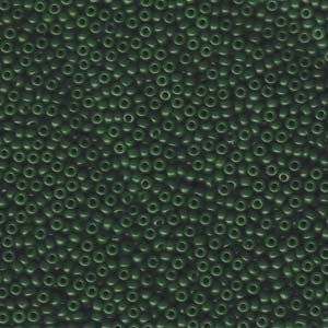 Special Dyed Hunter Green Miyuki Seed Beads 11/0