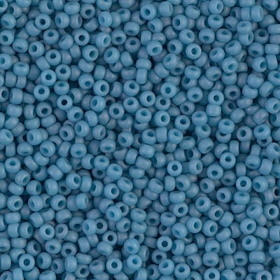 Matte Opaque Pale Denim Luster Miyuki Seed Beads 11/0