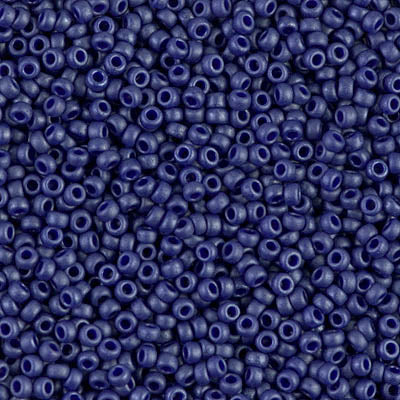 Matte Cobalt Miyuki Seed Beads 11/0