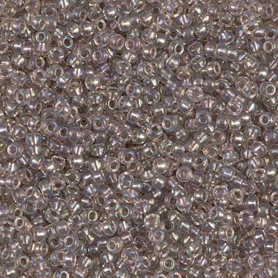 Taupe Lined Crystal AB Miyuki Seed Beads 11/0