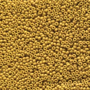 Matte Opaque Mustard Miyuki Seed Beads 11/0