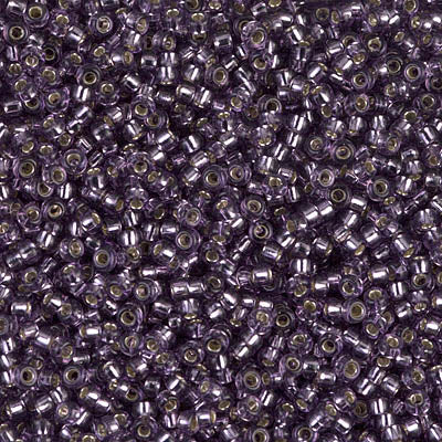 lavender seed beads Silver Lined Lavender Miyuki Seed Beads 11/0