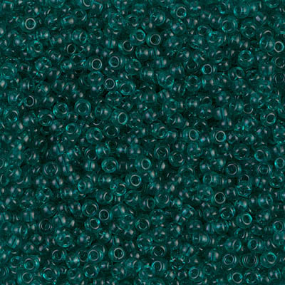 Transparent Teal Miyuki Seed Beads 11/0