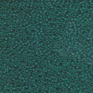 Matte Transparent Teal Miyuki Seed Beads 11/0