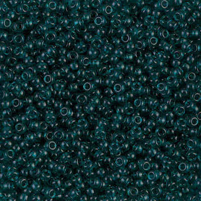 Transparent Dark Teal Miyuki Seed Beads 11/0