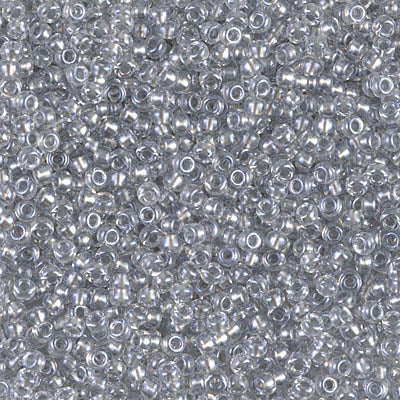 Sparkling Pewter Lined Crystal Miyuki Seed Beads 11/0