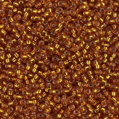 Silver-Lined Topaz Miyuki Seed Beads 11/0