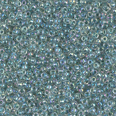 Lined Light Seafoam AB Miyuki Seed Beads 11/0