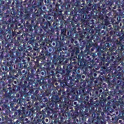 Amethyst Lined Crystal AB Miyuki Seed Beads 11/0