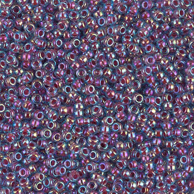 Hot Pink Aqua AB Miyuki Seed Beads 11/0