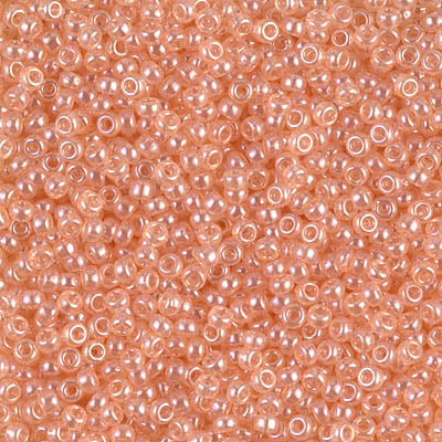 Light Peach Luster Miyuki Seed Beads 11/0