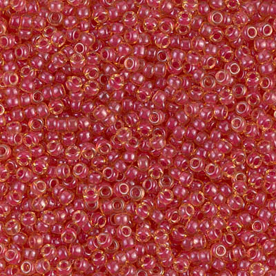 Dark Rose Lind Topaz Luster Miyuki Seed Beads 11/0
