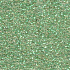 Sparkling Light Blue Lined Topaz Luster Miyuki Seed Beads 11/0