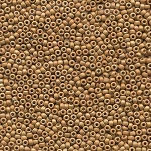 Duracoat Matte Gold Miyuki Seed Beads 11/0