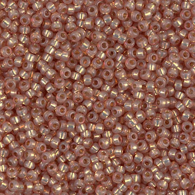 Duracoat Silver-Lined Tan Miyuki Seed Beads 11/0
