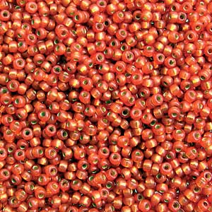 Duracoat Silver-Lined Persimmon Miyuki Seed Beads 11/0